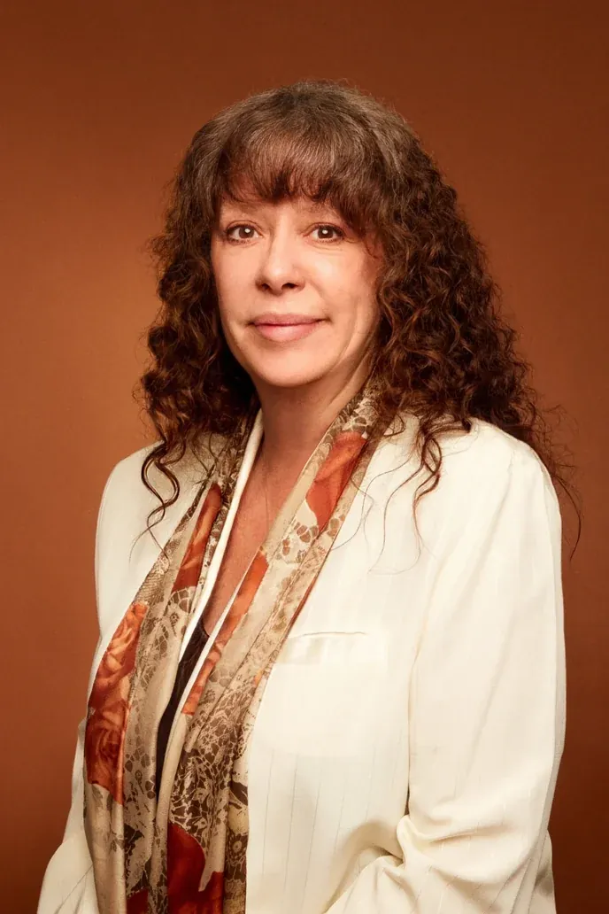 Studio portrait of Connie Kirchner